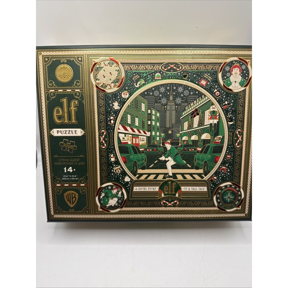 Elf Movie 1000 Piece Jigsaw Puzzle by Theory11 Gold Foil Multi Dimensional